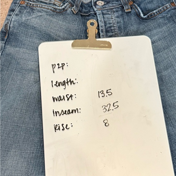 7 For All Mankind Patchwork Panel Wide Leg Jeans in Dark & Light Wash | Size 26 - Picture 6 of 10